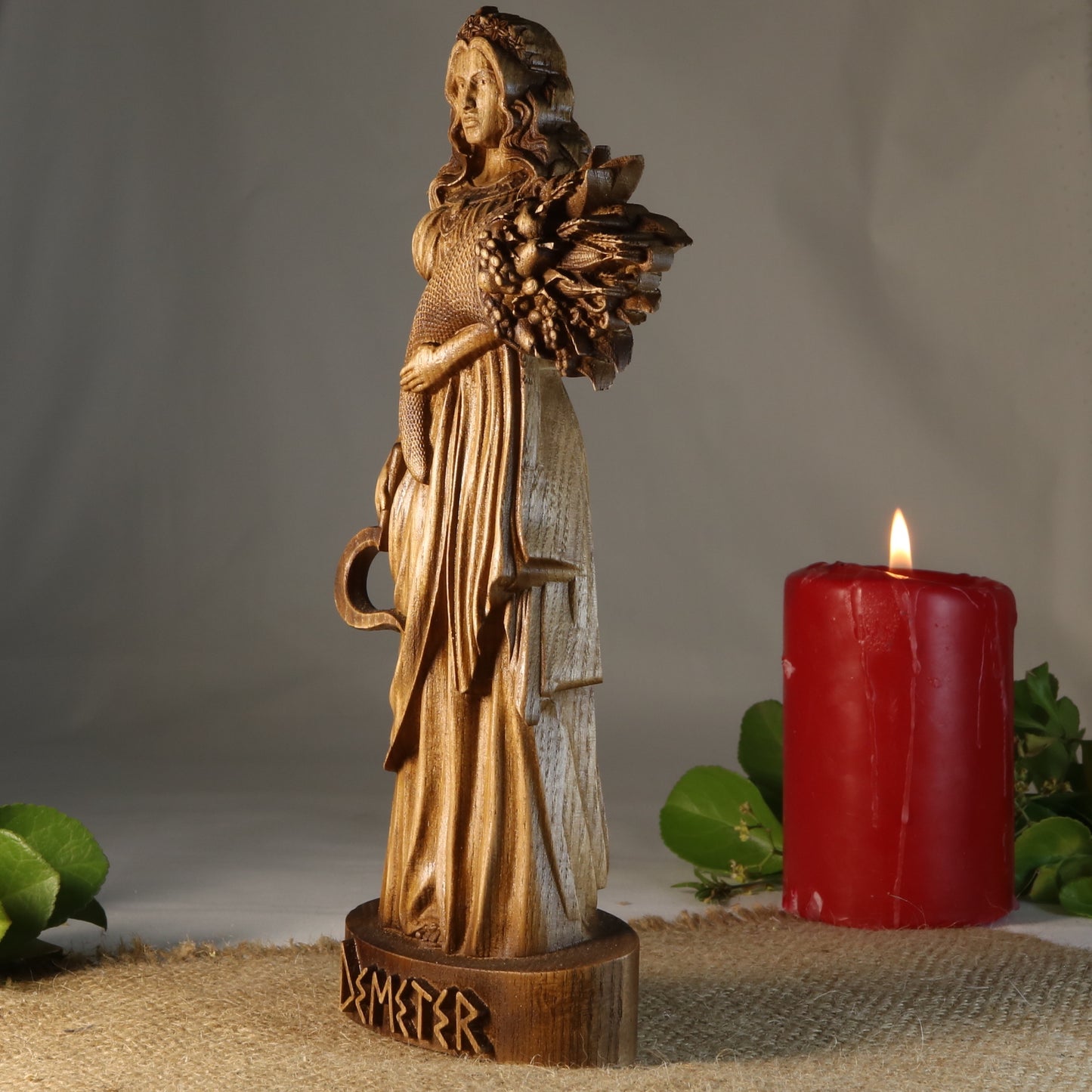 Demeter Greek mythology Demeter statue Greek statue Greek goddess Demeter goddess Goddess statue Greek goddess statue Home decor Wood statue