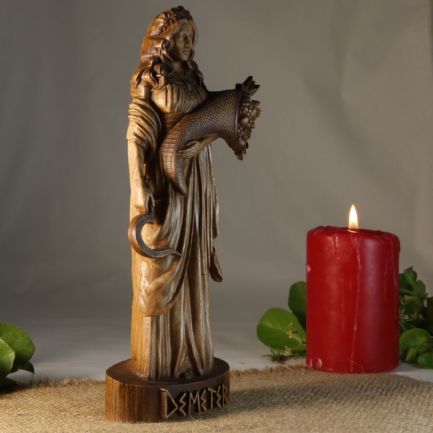 Demeter Greek mythology Demeter statue Greek statue Greek goddess Demeter goddess Goddess statue Greek goddess statue Home decor Wood statue