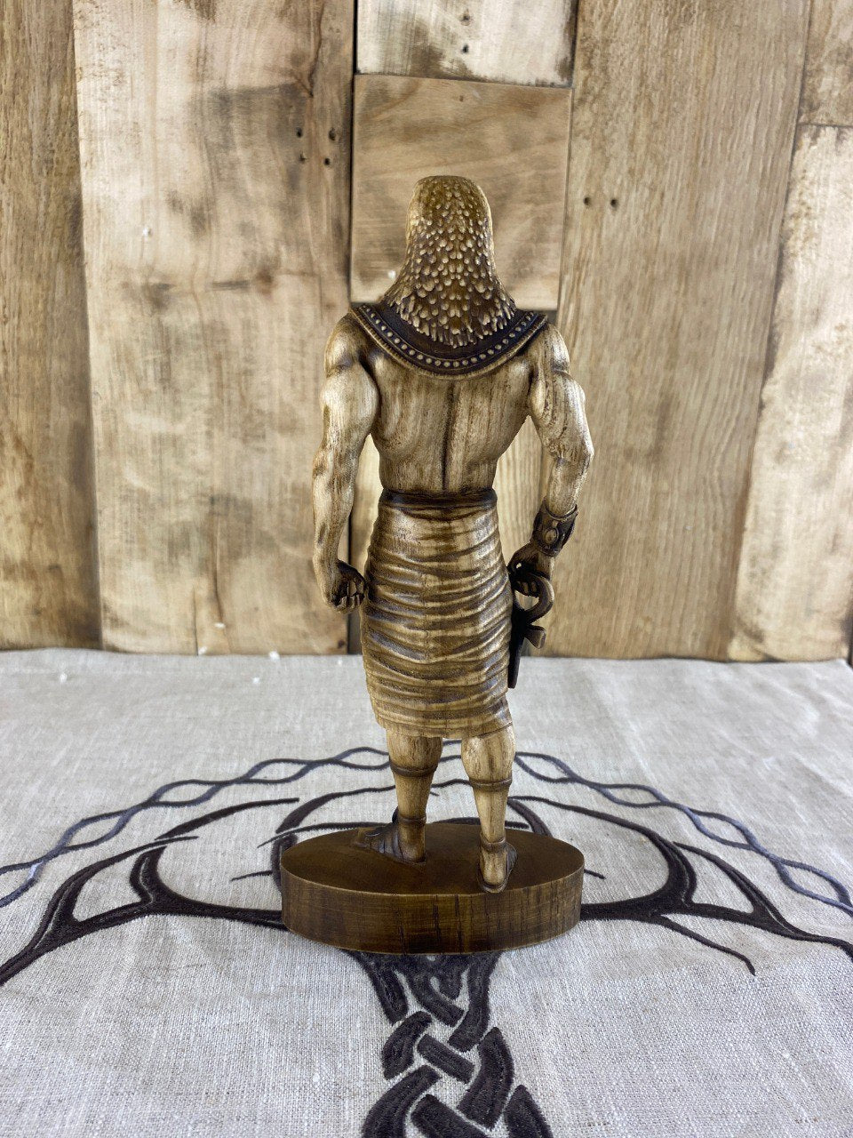 Horus Horus statue Eagle Ancient egypt Egyptian mythology Egyptian god God horus Wood figurine Home decor Woodstatue Woodcarving Decorstatue
