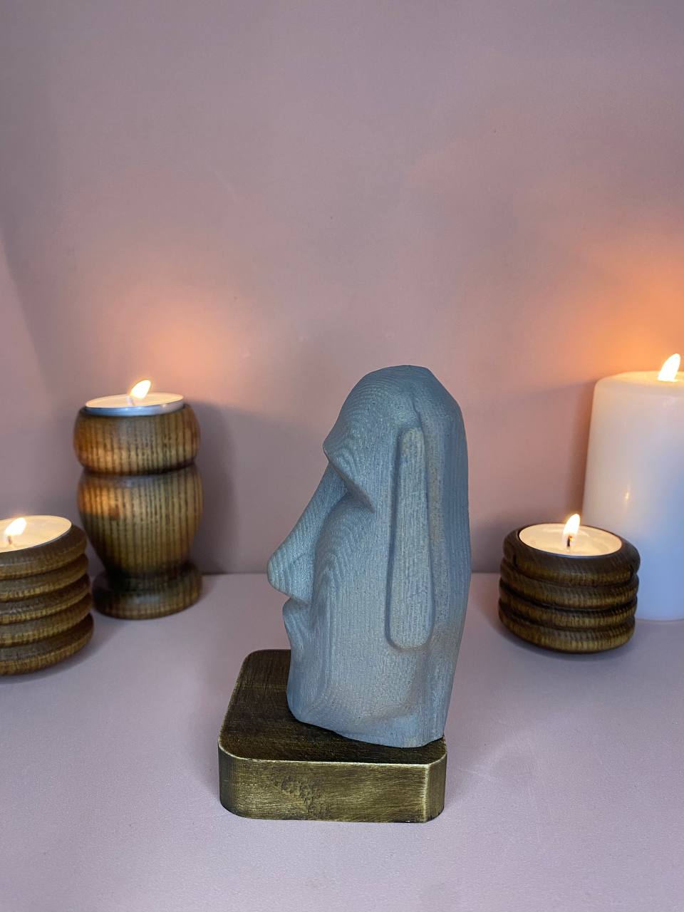 Moai statue Easter island statue Easter island head Moai head Moai wood carving Tiki bar Easter island Rapa nui Moai woodart Bust sculpture