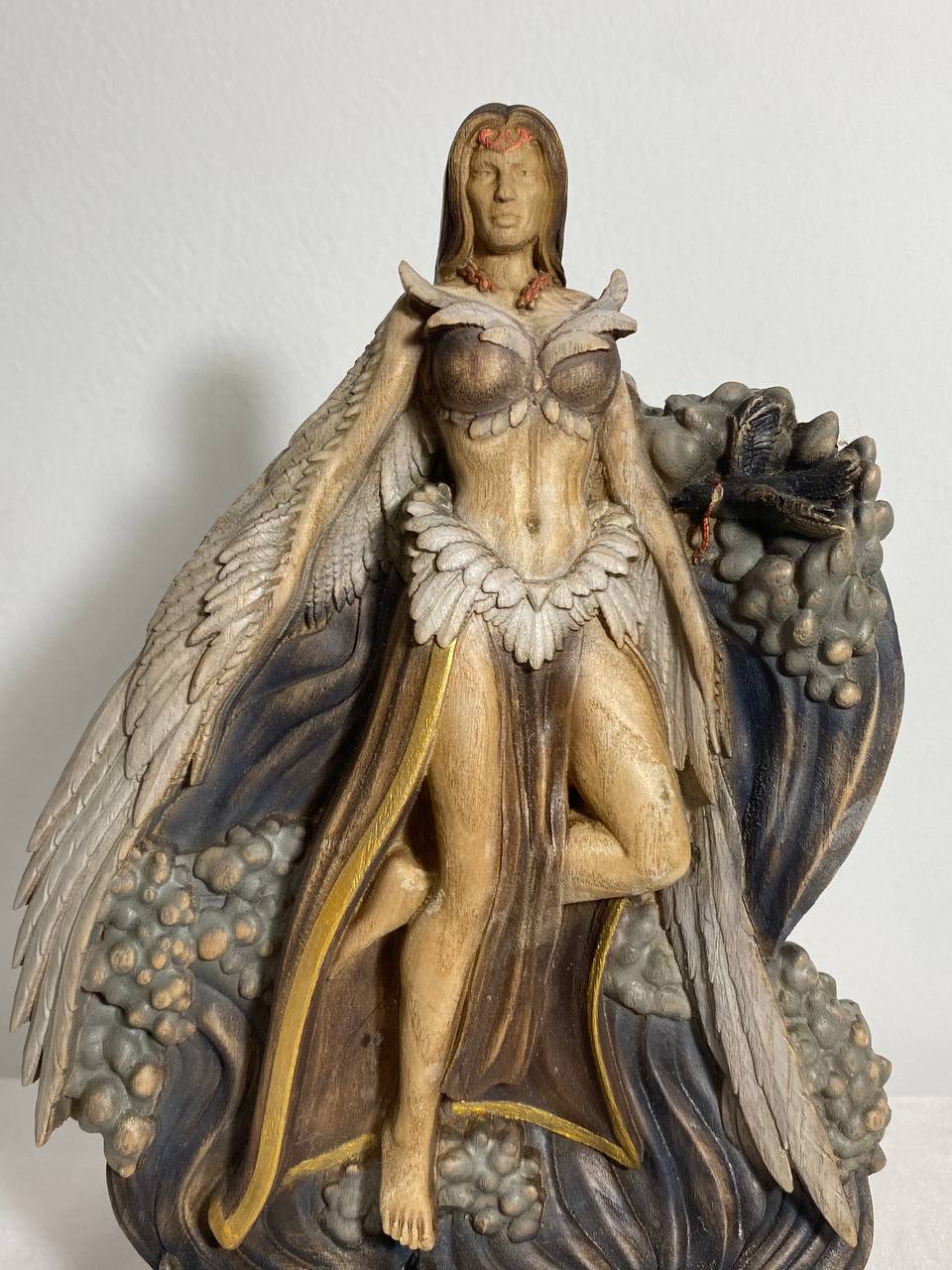 Fand Irish goddess Ledi bird Bird goddess statue Celtic god Sea goddess Altar statue Celtic goddess Celtic statue Celtic mythology