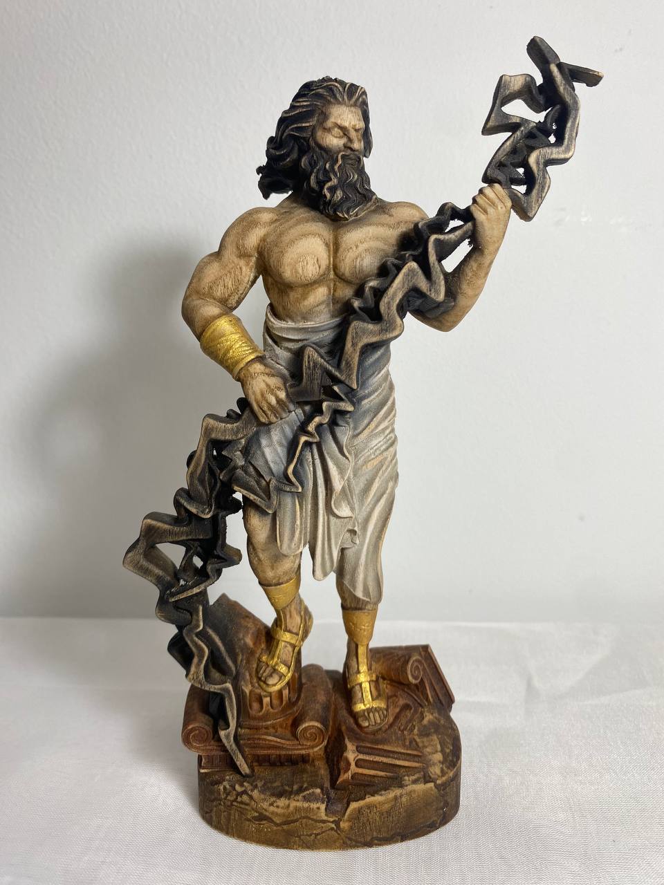 Statue of Zeus Greek Statue Ancient Greece Greek Sculpture Greek Goddess Greek Mythology Zeus Sculpture Greek Decor Greek Art Roman Statue Zeus
