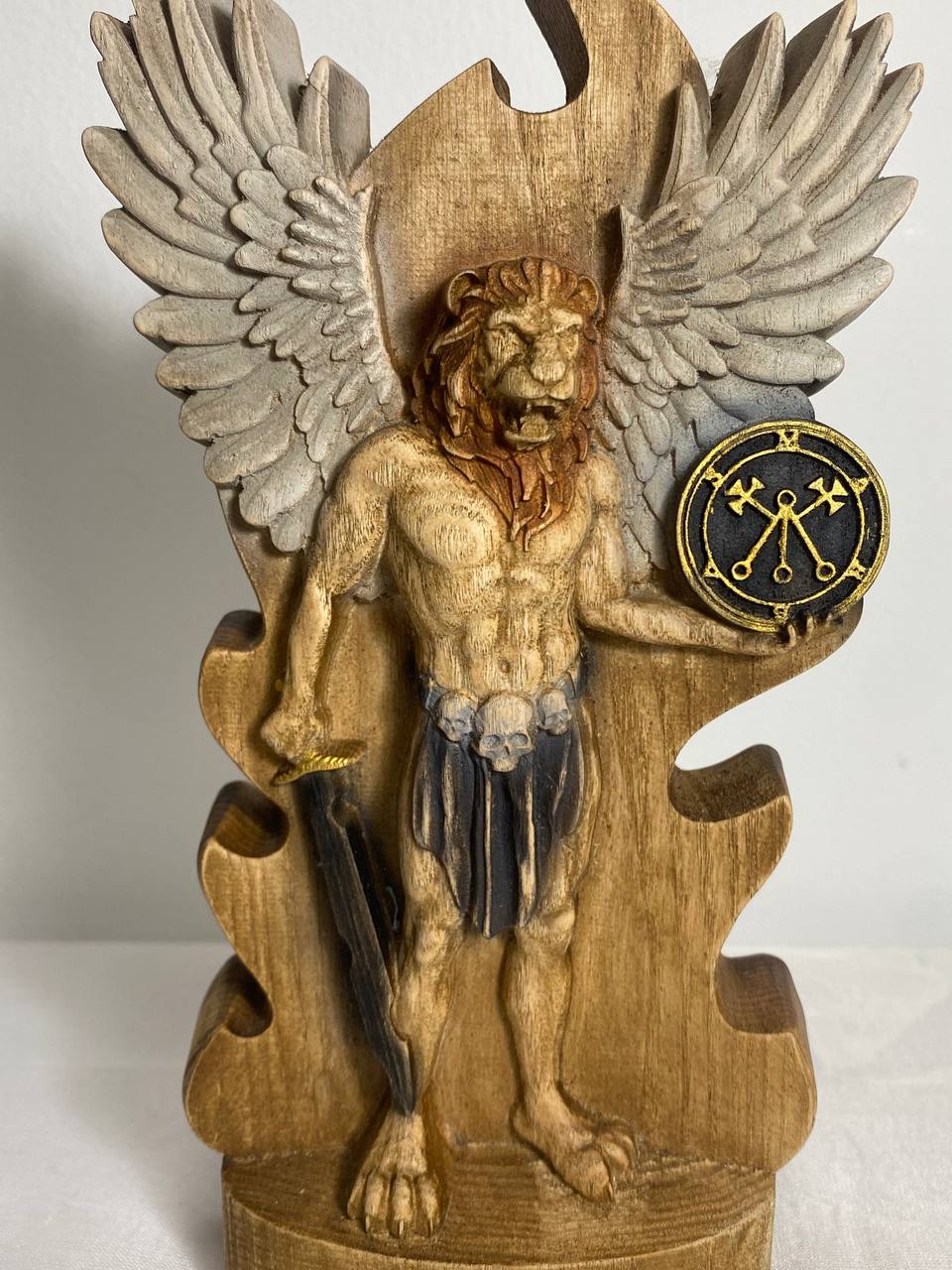 Marbas Demon statue Marbas demon Goetia demon Pagan altar Satanic statue Demonologystatue Wichcraft statue Marbas sigil