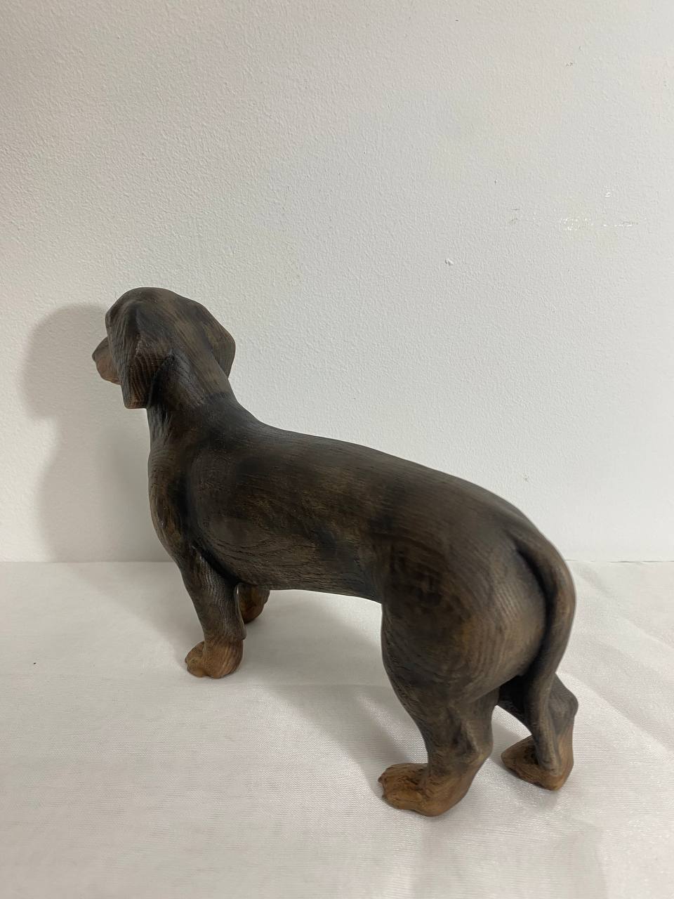 Dachshunds A Wooden Figurine