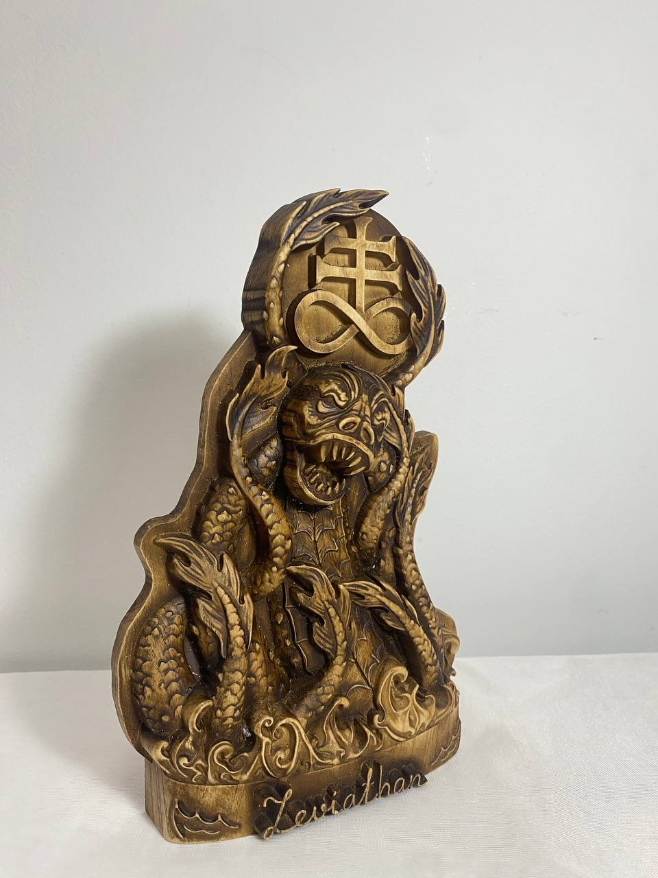 Leviathan Leviathan cross Leviathan monster Leviathan statue God of war Satanic cross Mythical creature Dragon sculpture Sea monster