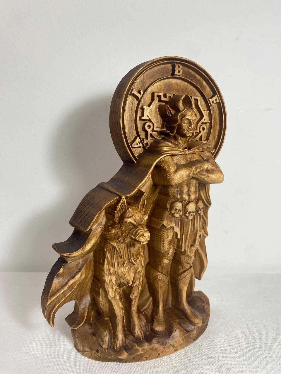 Belial, Demon statue, Wooden statue
