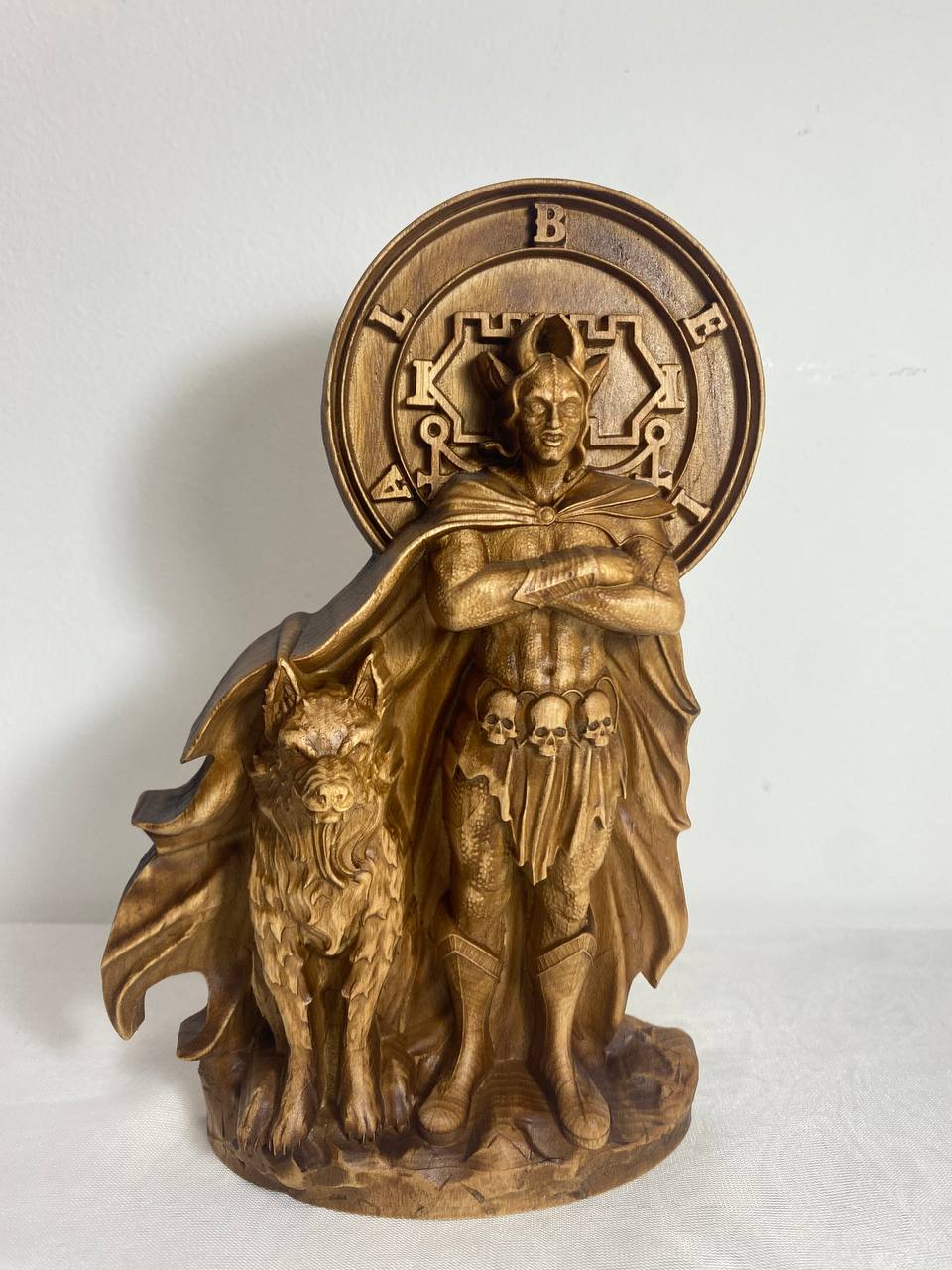 Belial, Demon statue, Wooden statue