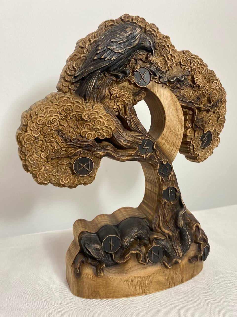 Celtic Tree of Life Yggdrasil Wood Carving
