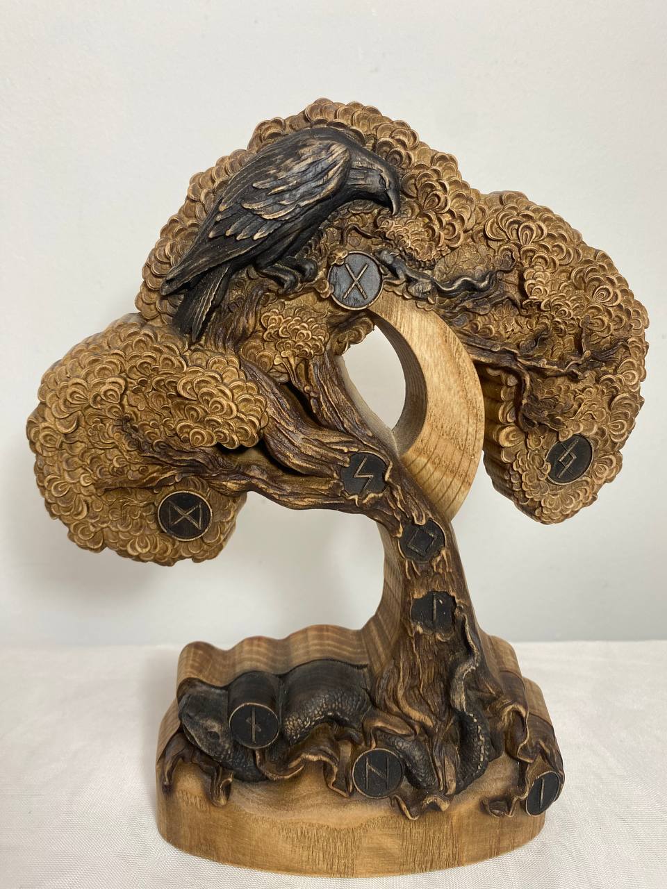 Celtic Tree of Life Yggdrasil Wood Carving
