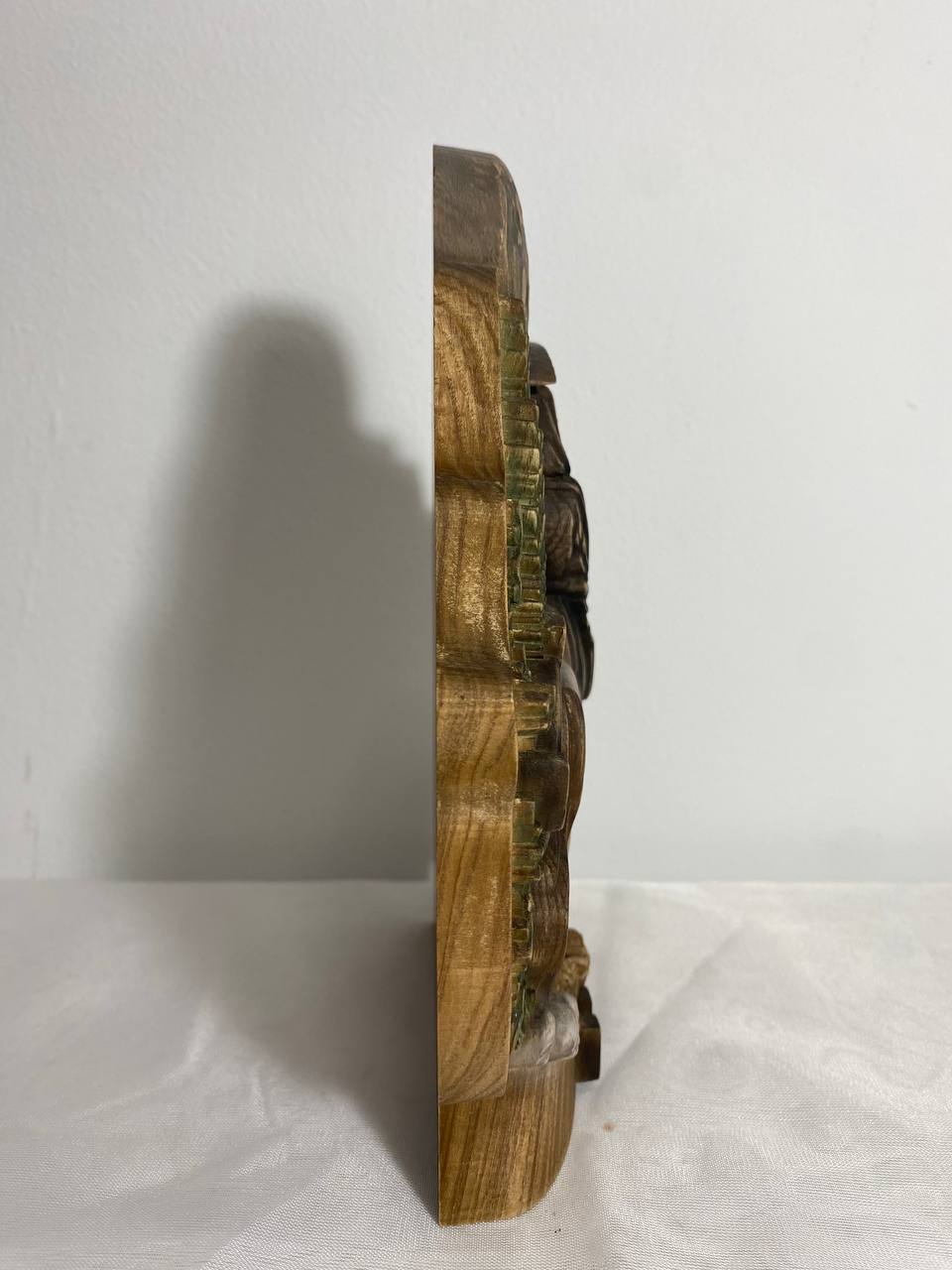 Death statue Grim reaper statue Aztec Santa muerte altar Occult decor Witchcraft Woodcarved