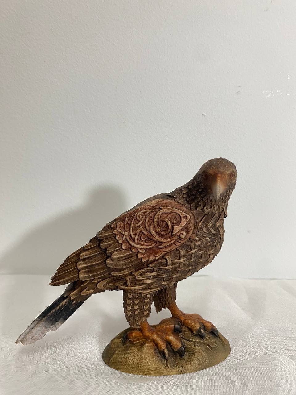 Hawk Hawk statue Eagle statue American eagle Bird of prey Celtic carving Celtic hawk Celtic mythology Hawk figurine Hawk art Bird statue