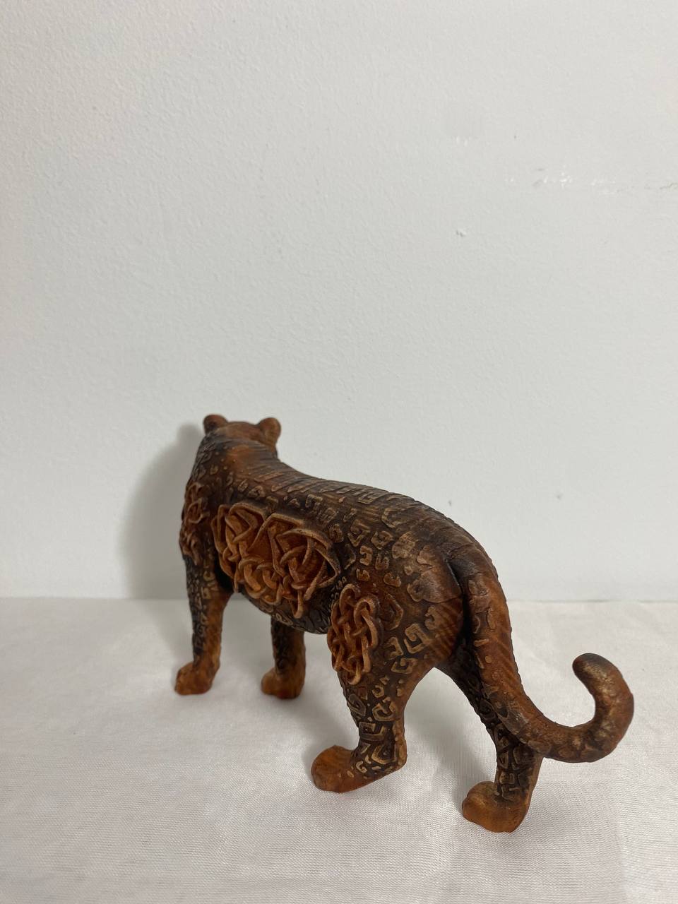Jaguar Figurine Jaguar Sculpture Spirit Animal Jaguar Totem Jaguar Art Jaguar Decor Celtic Carving Wood Carving Animal Panthera Onca Big Cat