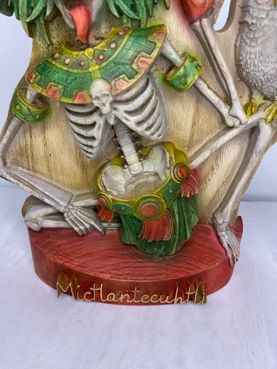 Mictlantecuhtli Mictlantecuhtli statue Aztec Aztec mythology Aztec art Mexican art Death Mictlantecuhtli art Wood statue Wood carving