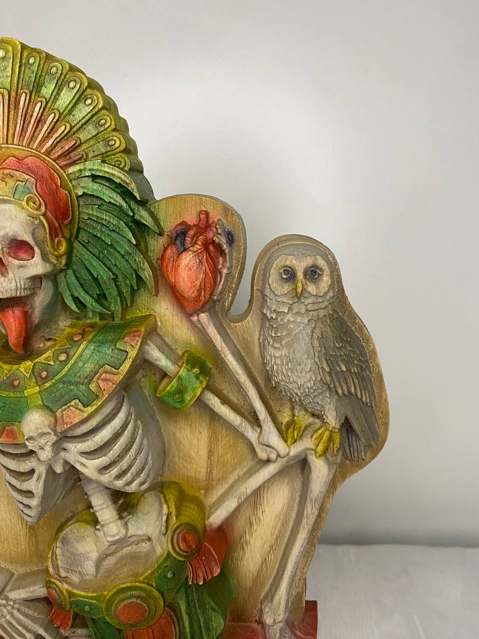 Mictlantecuhtli Mictlantecuhtli statue Aztec Aztec mythology Aztec art Mexican art Death Mictlantecuhtli art Wood statue Wood carving