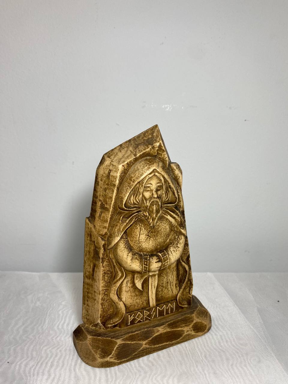 Forseti wooden statue Religious celtic god Mini statue