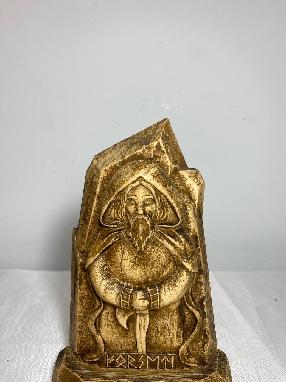 Forseti wooden statue Religious celtic god Mini statue