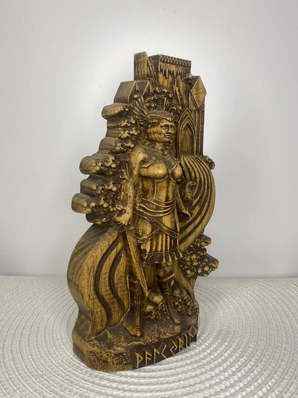 Valkyrie Norse Goddess Wooden Statue