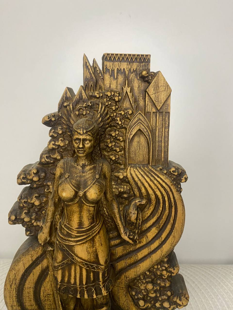 Valkyrie Norse Goddess Wooden Statue