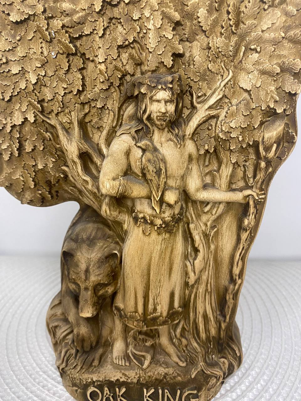 Oak king Holly king Norse mythology Woodcarving