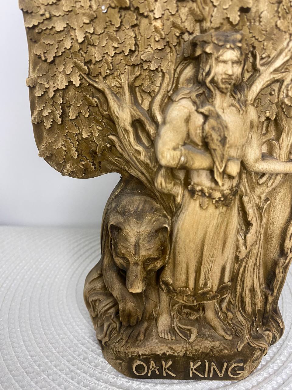 Oak king Holly king Norse mythology Woodcarving