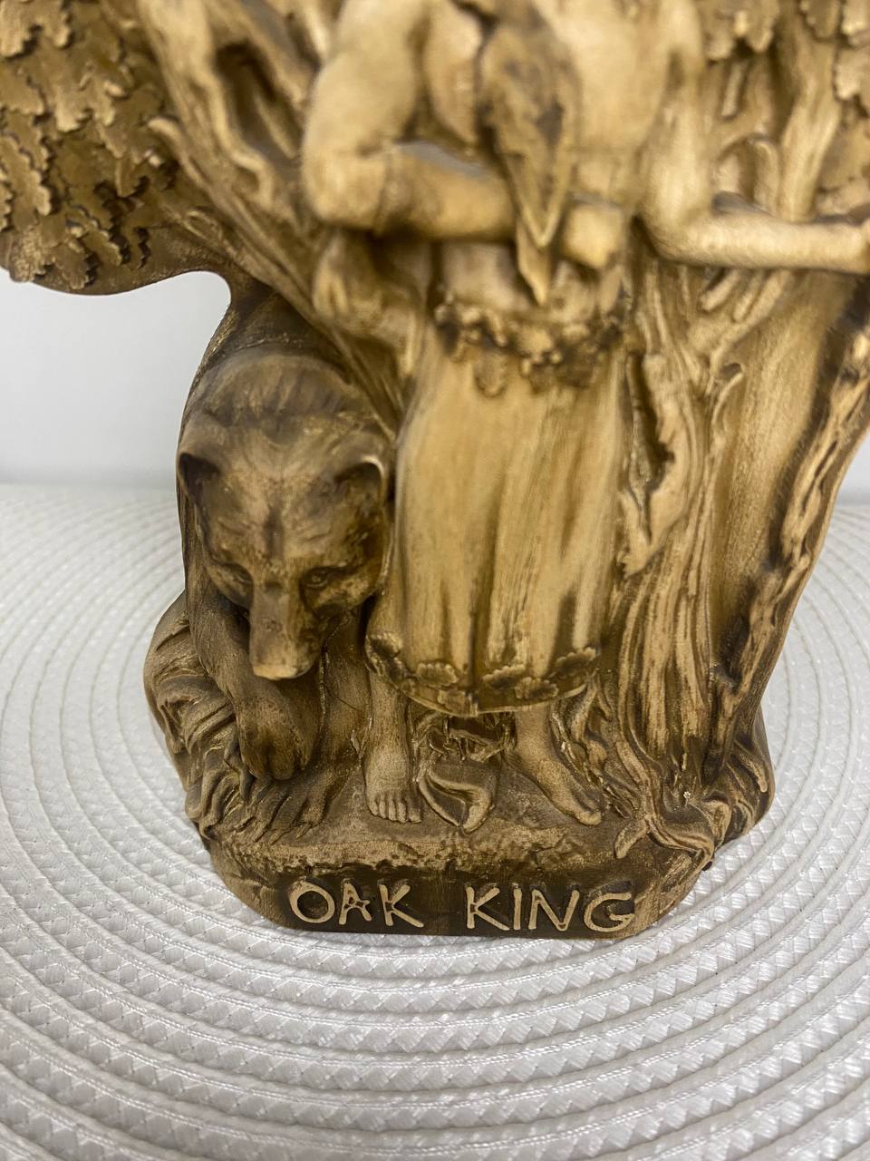 Oak king Holly king Norse mythology Woodcarving