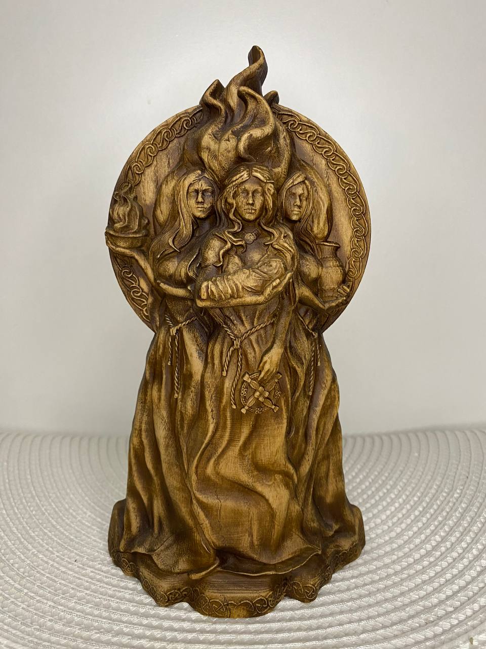 Brigid Fertility Goddess Celtic goddess Wooden statue