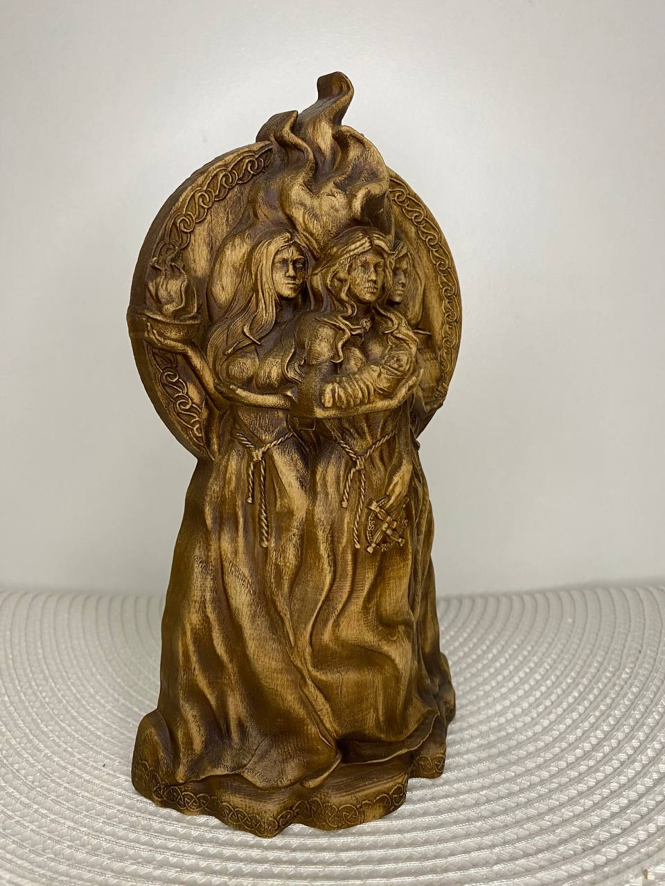Brigid Fertility Goddess Celtic goddess Wooden statue