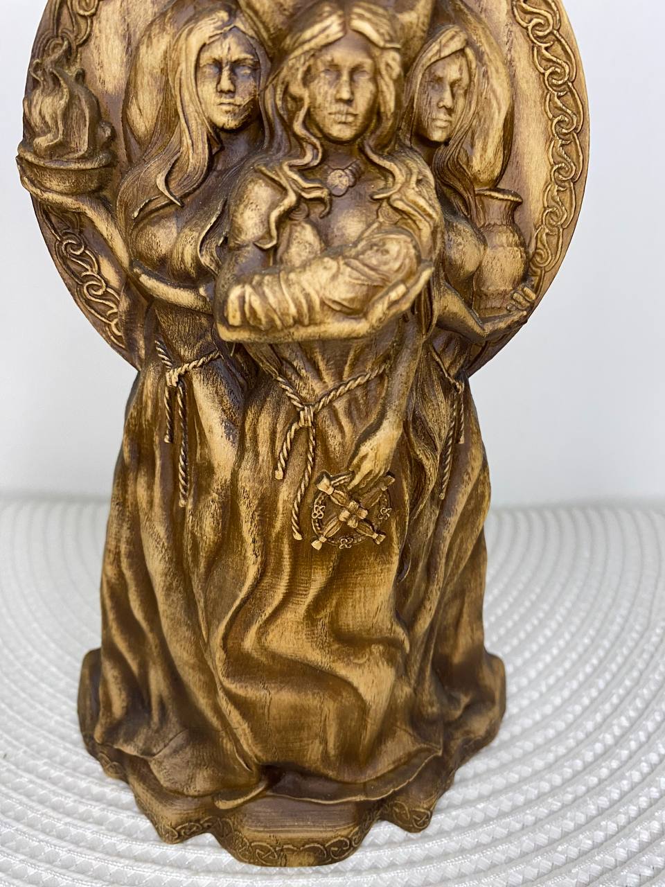 Brigid Fertility Goddess Celtic goddess Wooden statue