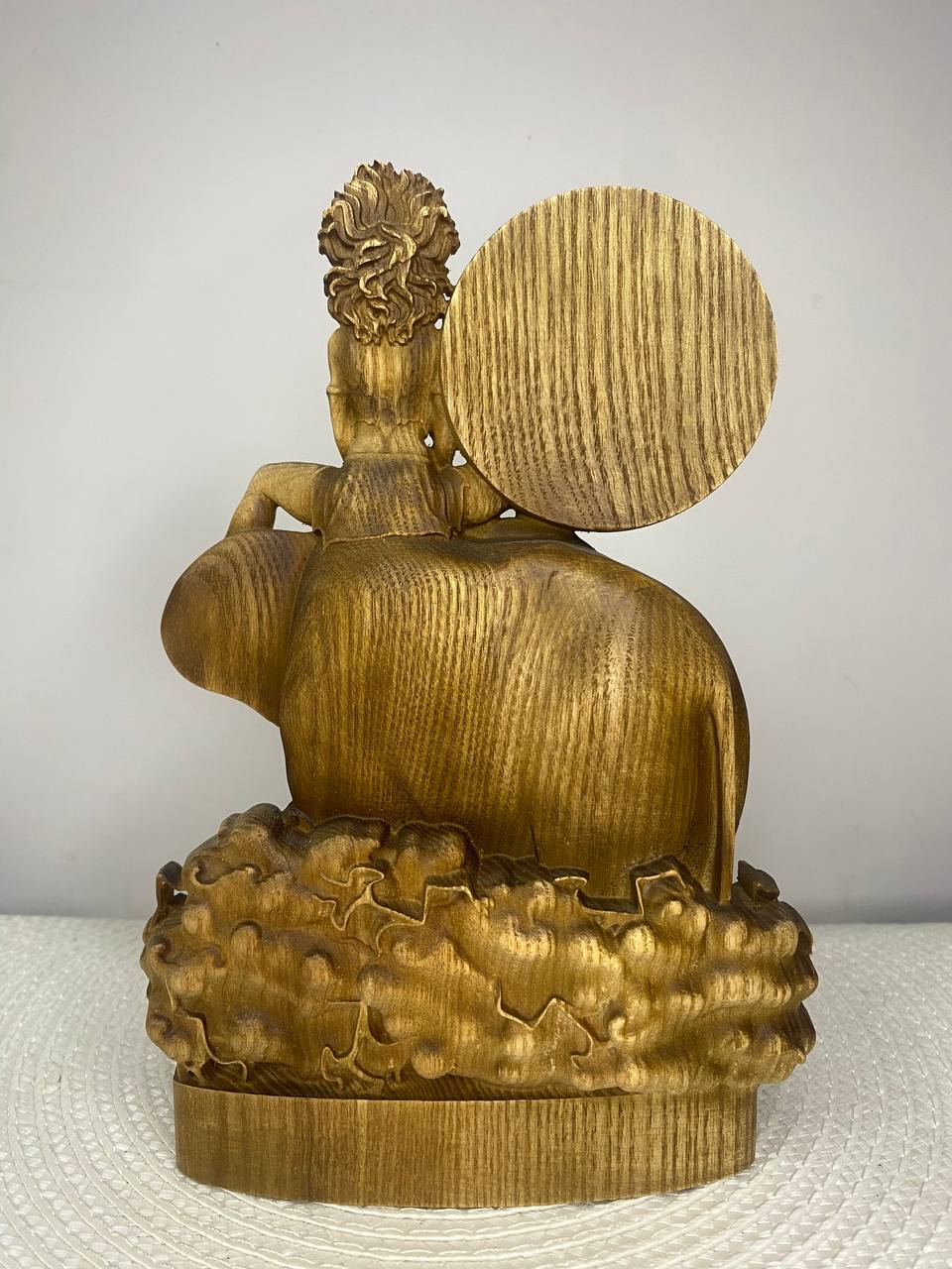 Oriens with Sigil Wooden Statue — Occult Mystical Home Decor