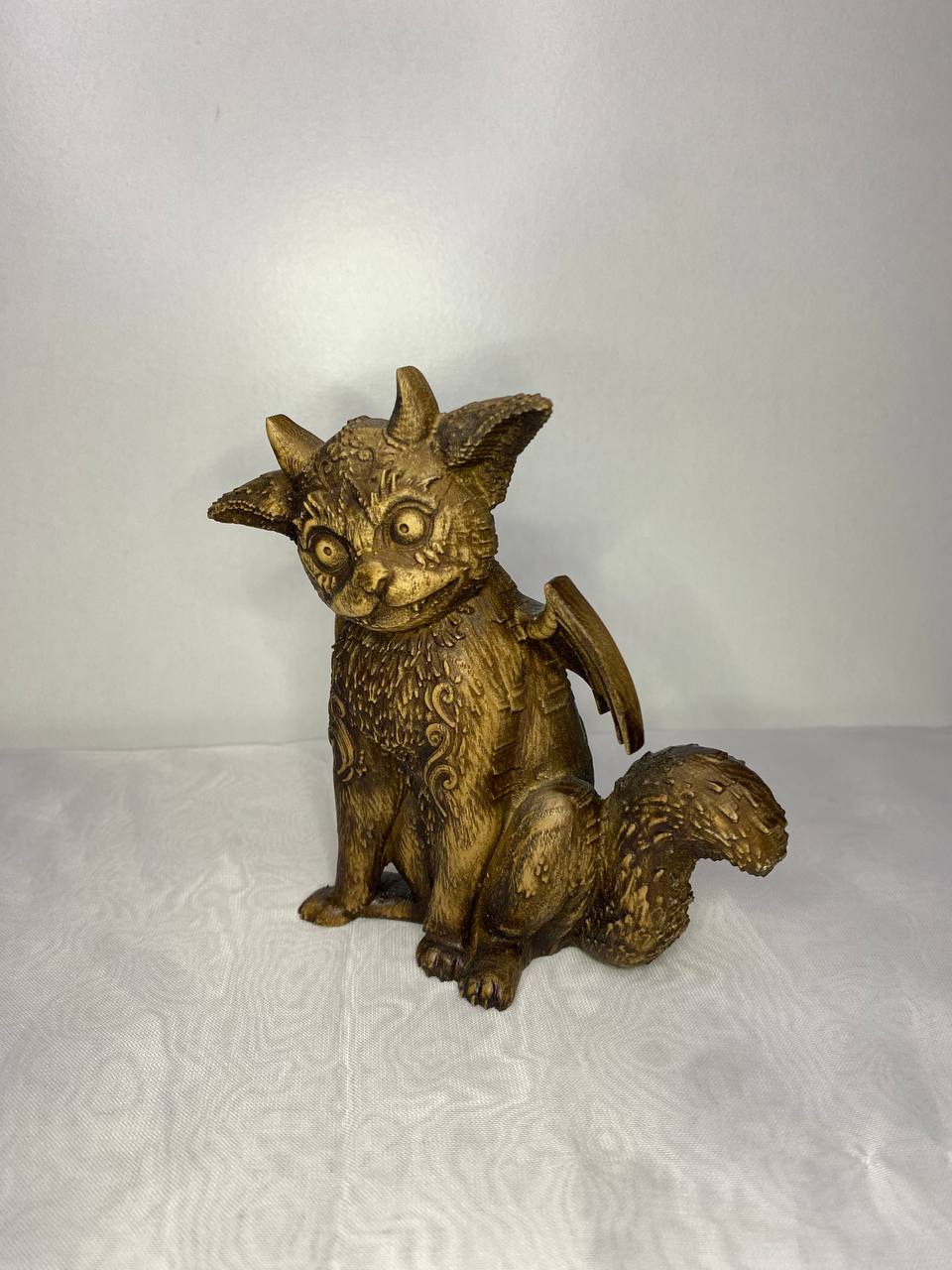 Pooka Puca Celtic mythology Celtic statue Irish folklore Fairy Mystical animal Animal totem Spirit animal Celtic carving Wood carving Pagan