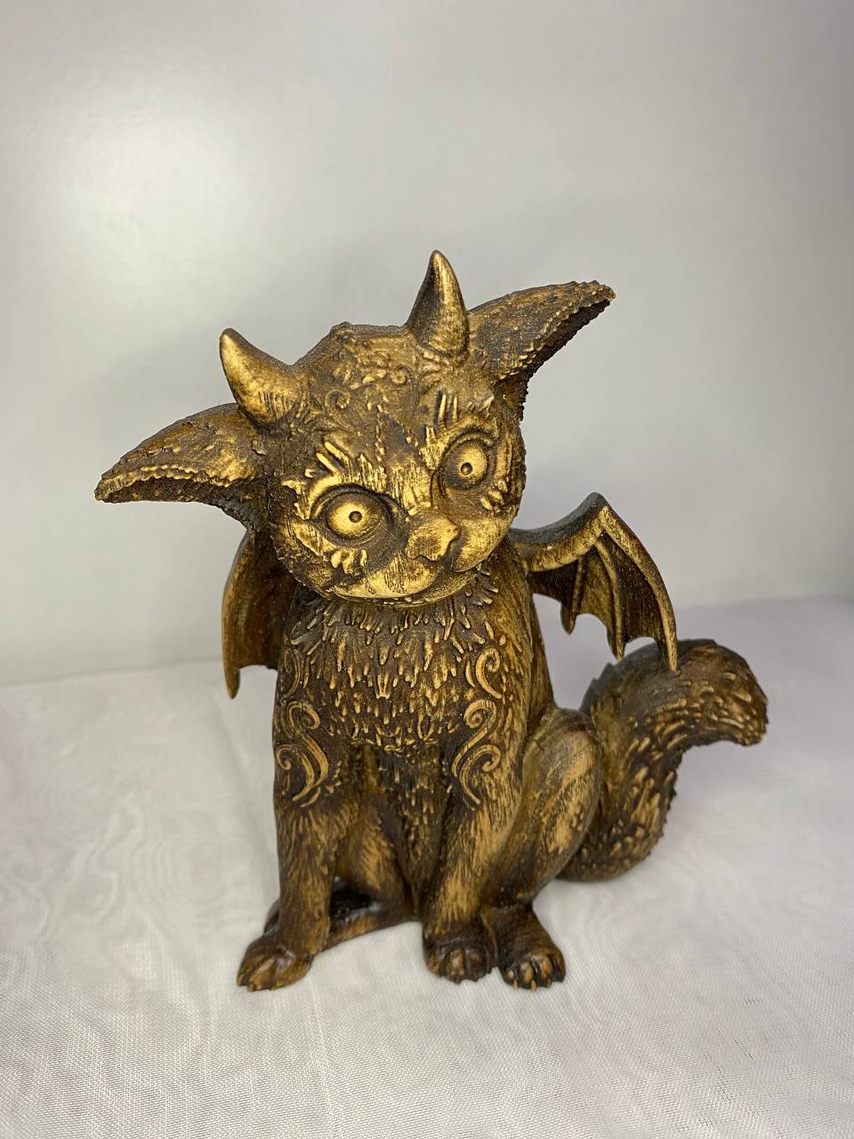 Pooka Puca Celtic mythology Celtic statue Irish folklore Fairy Mystical animal Animal totem Spirit animal Celtic carving Wood carving Pagan