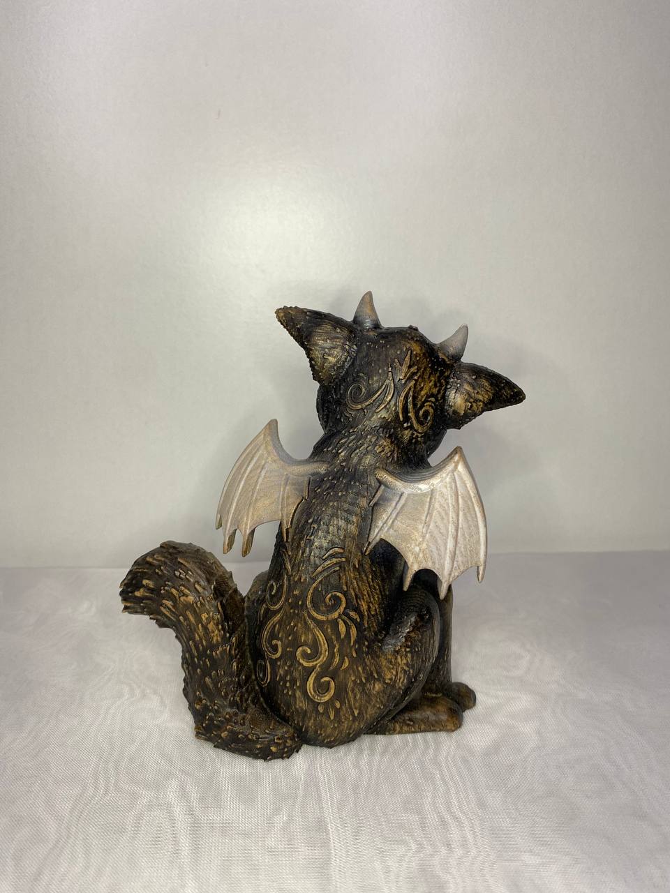 Pooka Puca Celtic mythology Celtic statue Irish folklore Fairy Mystical animal Animal totem Spirit animal Celtic carving Wood carving Pagan
