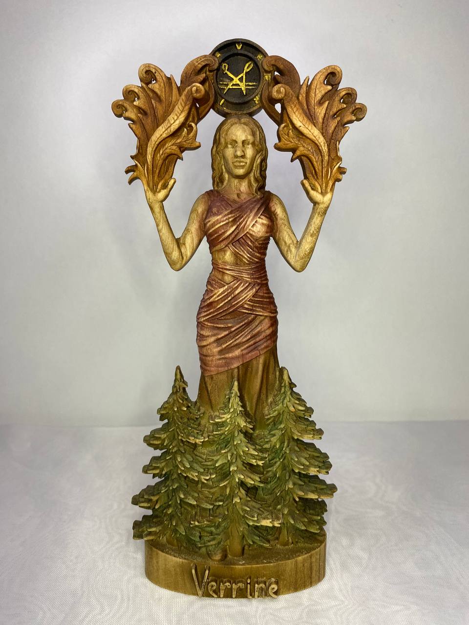 Goddess of fertility Sigil of verrine Lady verrine Green goddess Greek goddess Feminine energy Greek statue Goddess statue Greek mythology
