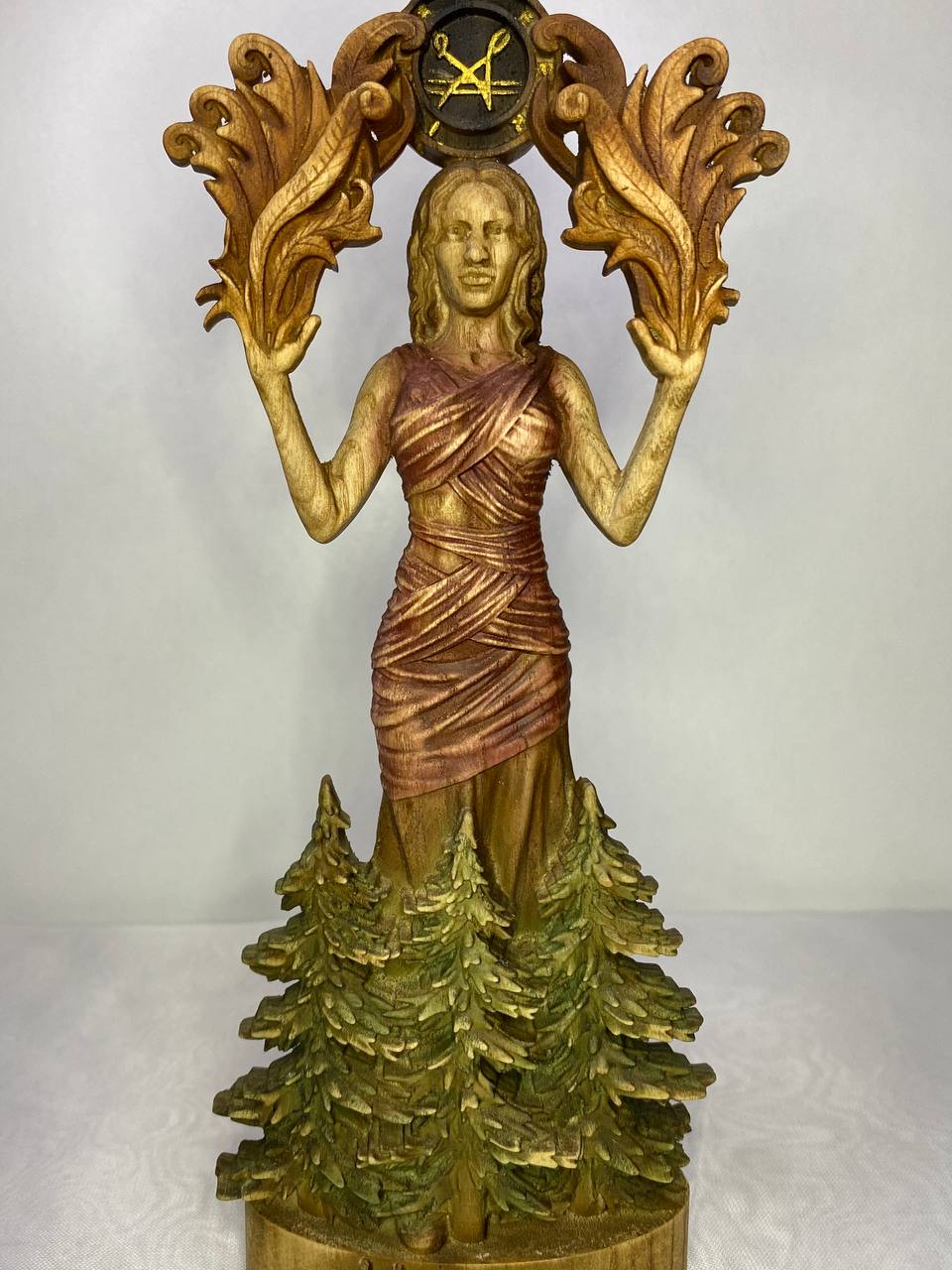 Goddess of fertility Sigil of verrine Lady verrine Green goddess Greek goddess Feminine energy Greek statue Goddess statue Greek mythology