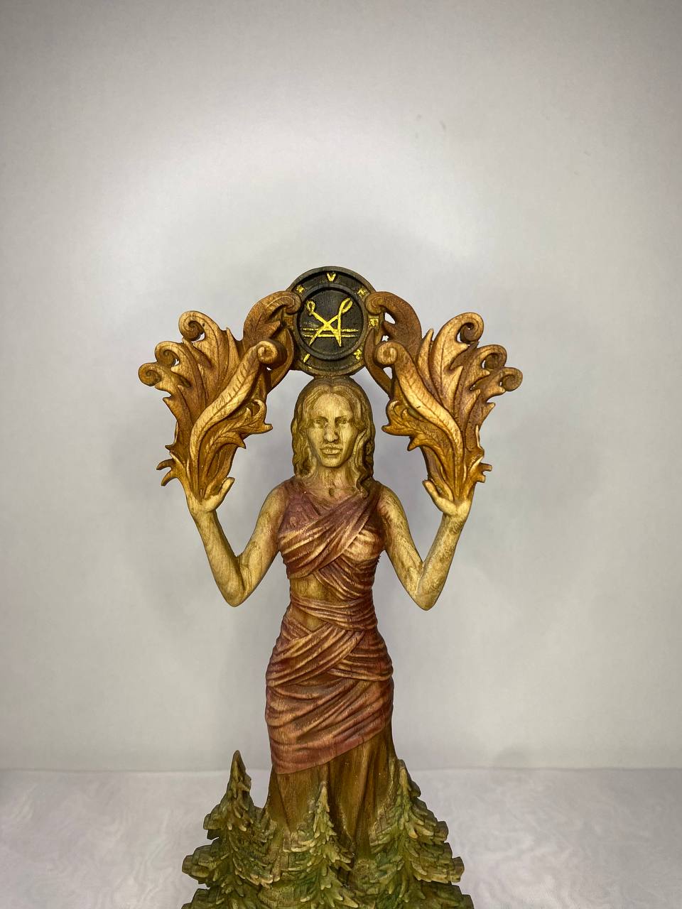 Goddess of fertility Sigil of verrine Lady verrine Green goddess Greek goddess Feminine energy Greek statue Goddess statue Greek mythology