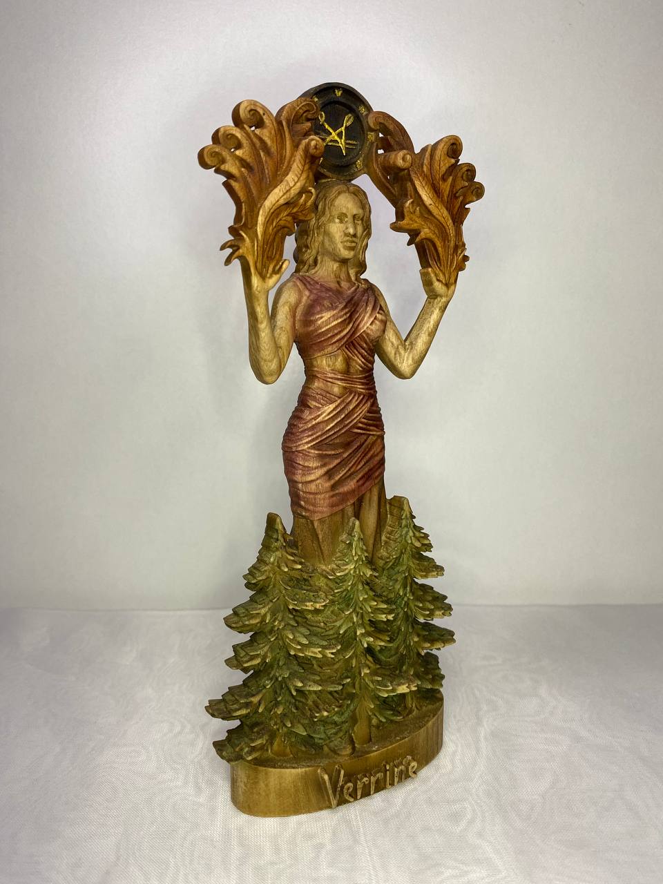 Goddess of fertility Sigil of verrine Lady verrine Green goddess Greek goddess Feminine energy Greek statue Goddess statue Greek mythology