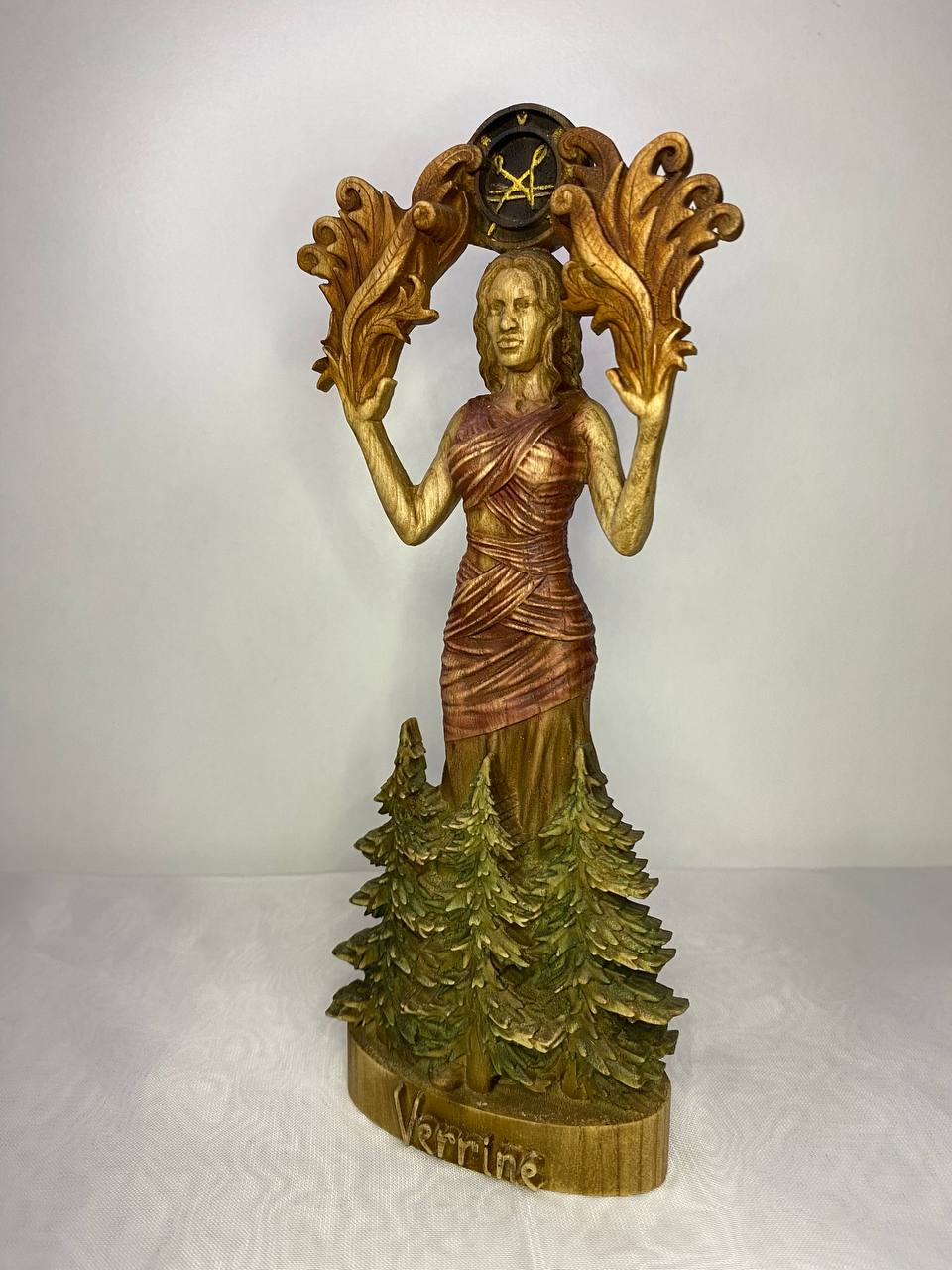 Goddess of fertility Sigil of verrine Lady verrine Green goddess Greek goddess Feminine energy Greek statue Goddess statue Greek mythology