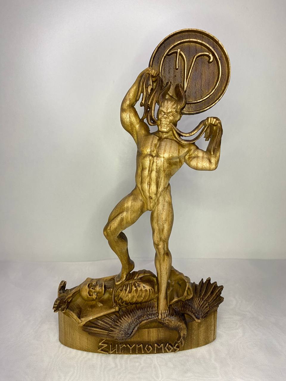 Eurynomous Satanic statue Occult decor Mayhem Demonolatry Sigil of eurynomous Demon decor Demon art Witchy decor Satan Ritual altar Demon