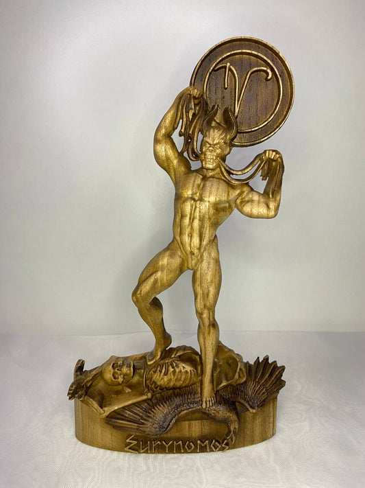 Eurynomous Satanic statue Occult decor Mayhem Demonolatry Sigil of eurynomous Demon decor Demon art Witchy decor Satan Ritual altar Demon