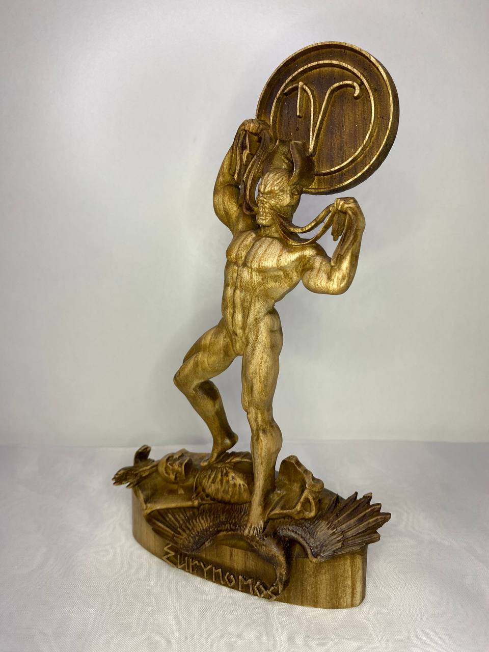 Eurynomous Satanic statue Occult decor Mayhem Demonolatry Sigil of eurynomous Demon decor Demon art Witchy decor Satan Ritual altar Demon