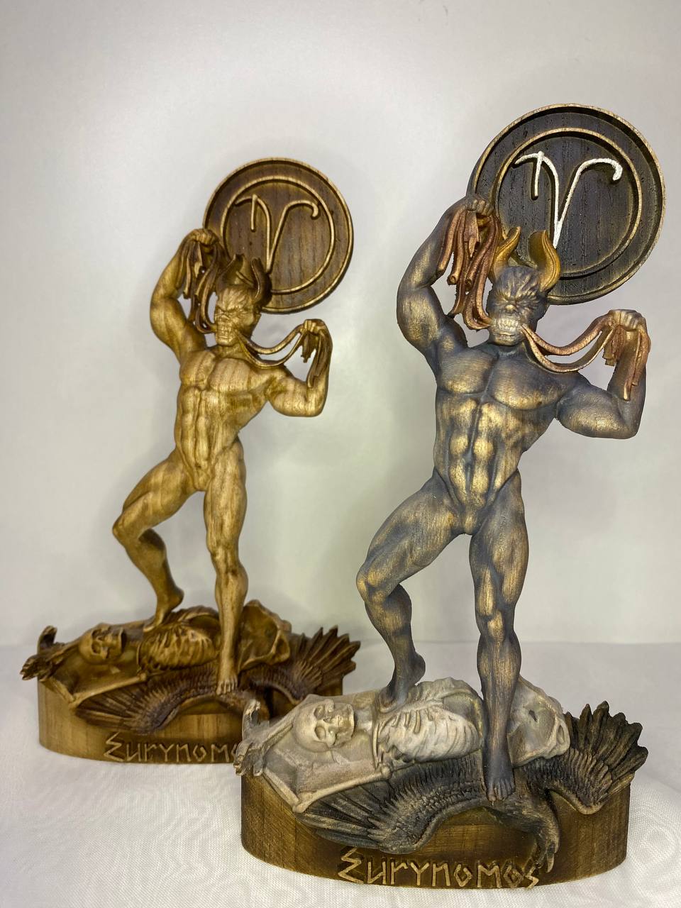 Eurynomous Satanic statue Occult decor Mayhem Demonolatry Sigil of eurynomous Demon decor Demon art Witchy decor Satan Ritual altar Demon