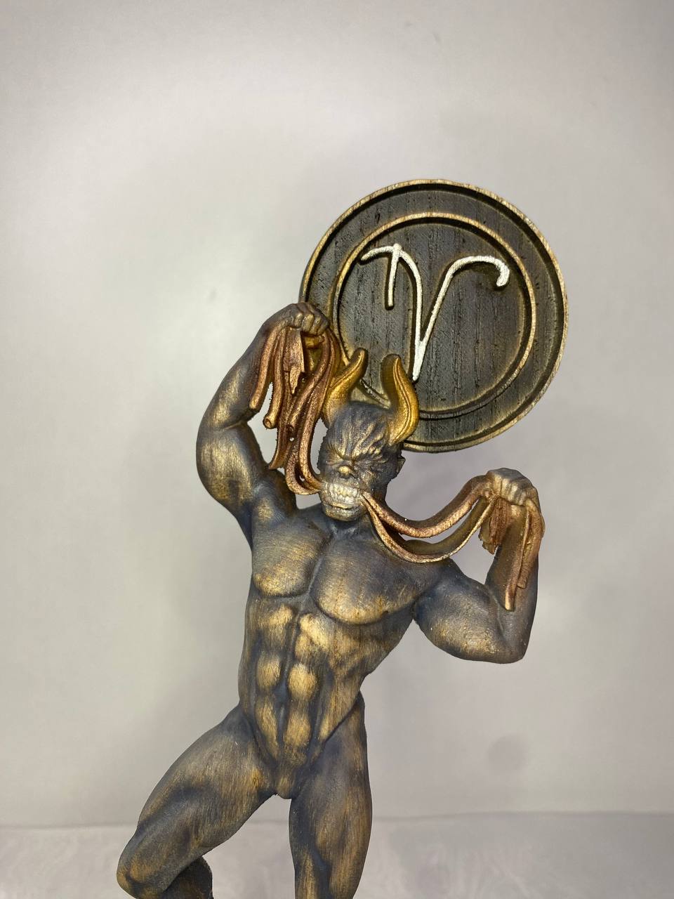 Eurynomous Satanic statue Occult decor Mayhem Demonolatry Sigil of eurynomous Demon decor Demon art Witchy decor Satan Ritual altar Demon
