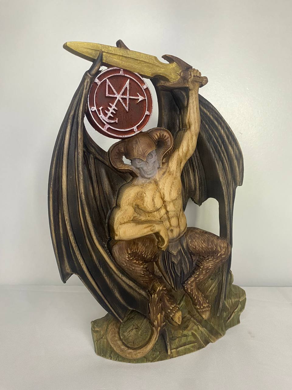 Abaddon Sigil of Abaddon Demon Statue Demon Sigil Goetia Witchcraft Occult Decor Demonology Black Magic Satan Statue Goetia Art Goetia Demon