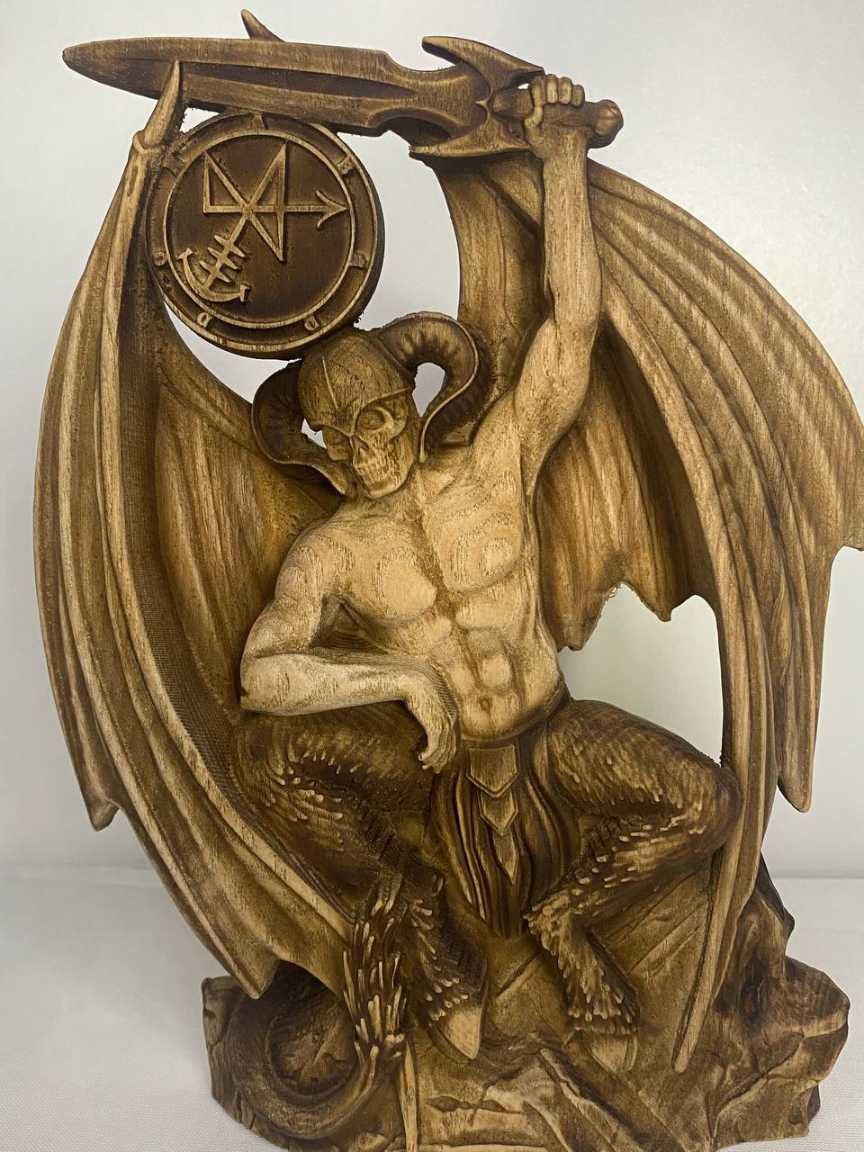 Abaddon Sigil of Abaddon Demon Statue Demon Sigil Goetia Witchcraft Occult Decor Demonology Black Magic Satan Statue Goetia Art Goetia Demon