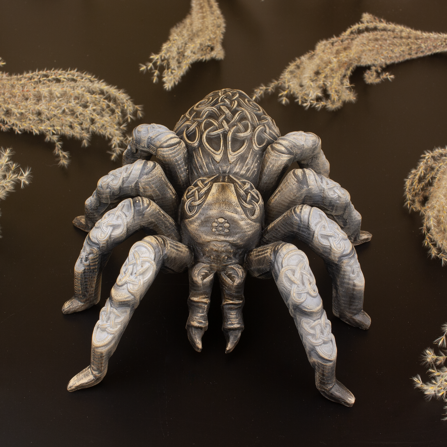 Norse Pagan Spider Sculpture: A Wooden Symbol of Myth and Magic
