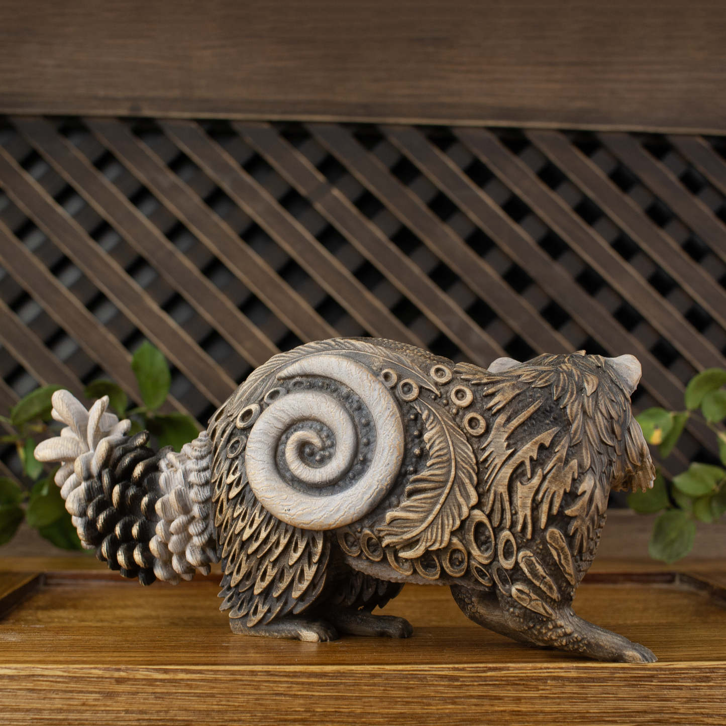 Raccoon figurine Tanuki Animal statue