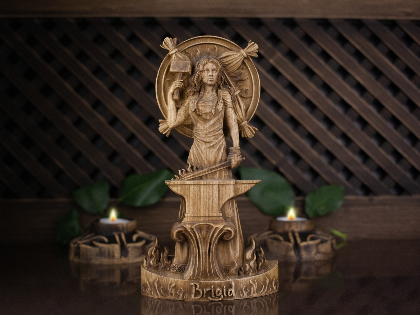 Goddess Brighid, Celtic goddess statue