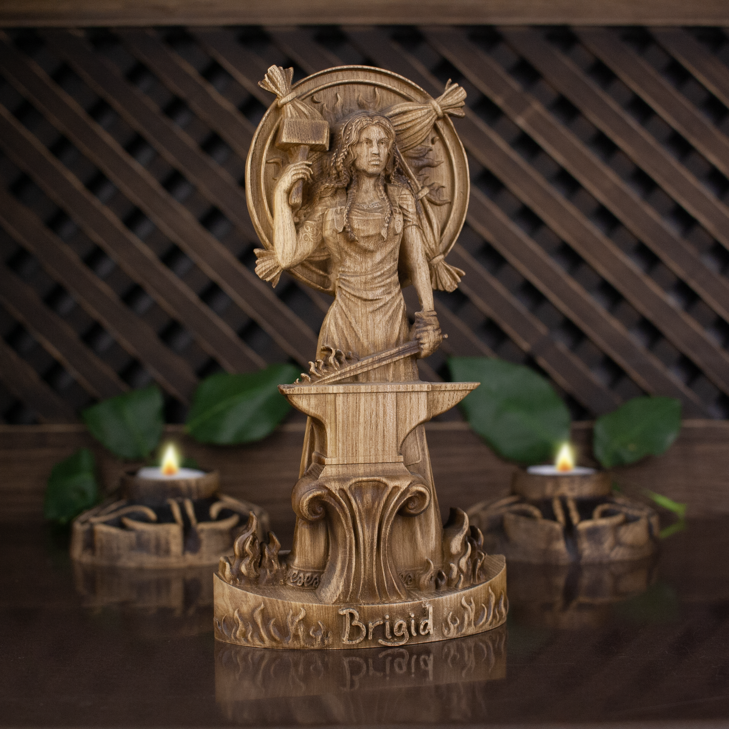 Goddess Brighid, Celtic goddess statue