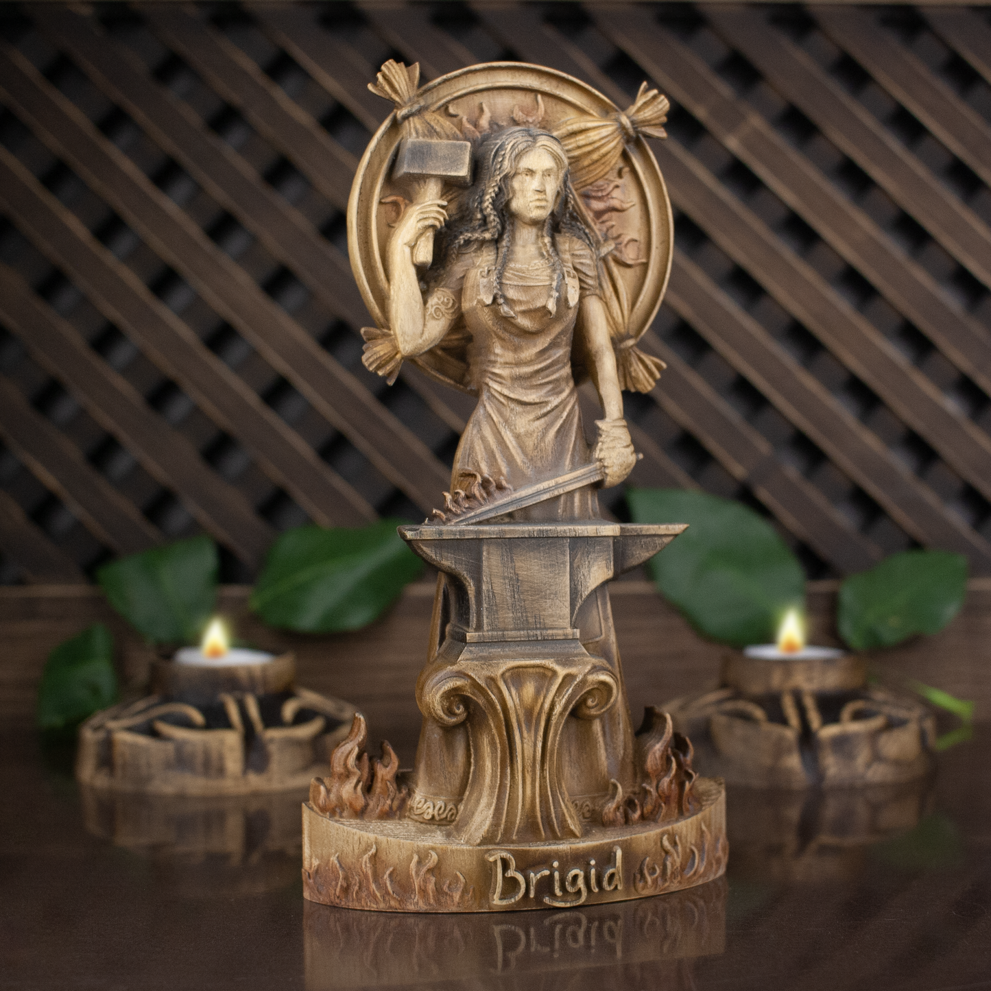 Goddess Brighid, Celtic goddess statue