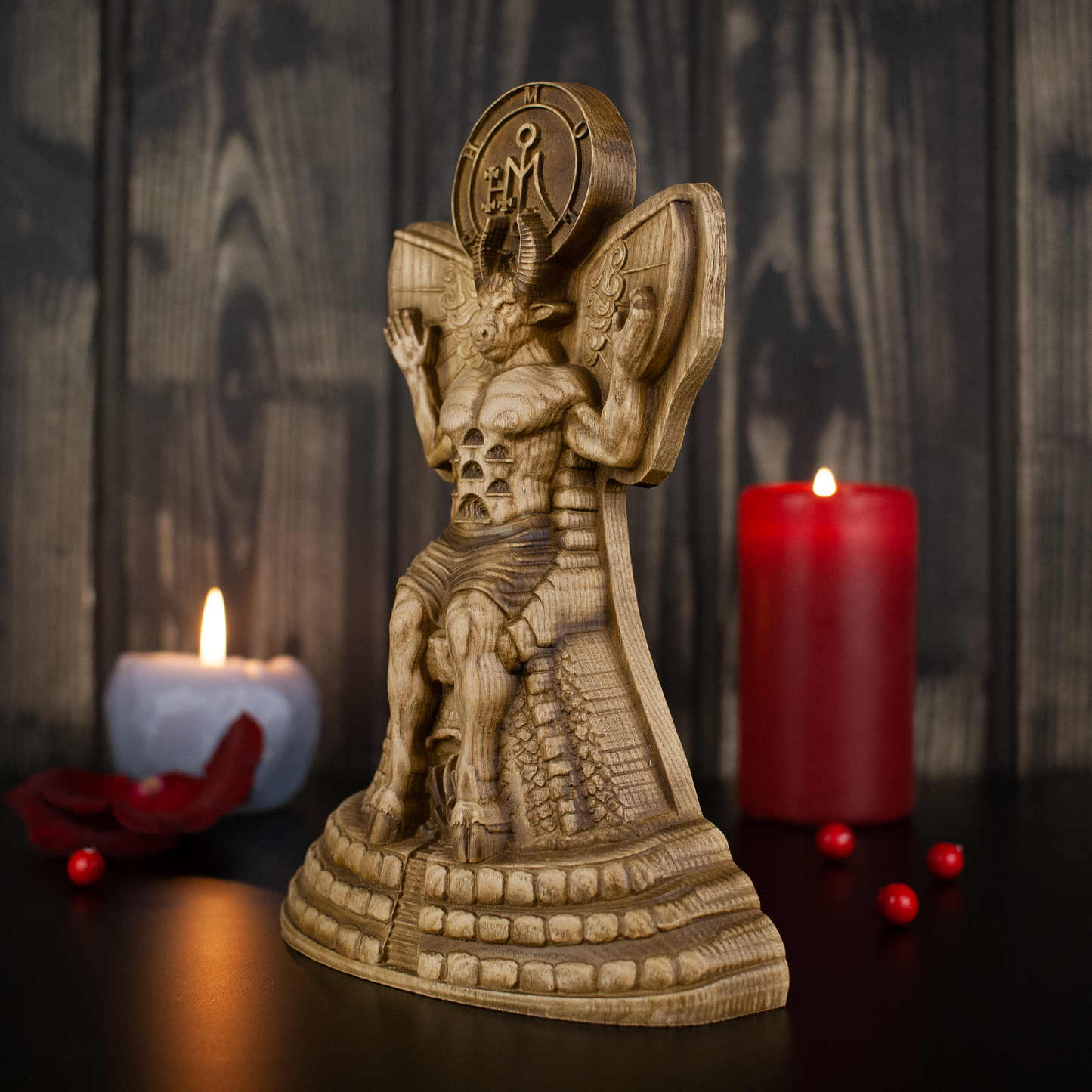 Moloch statue, Demon statue Occult decor